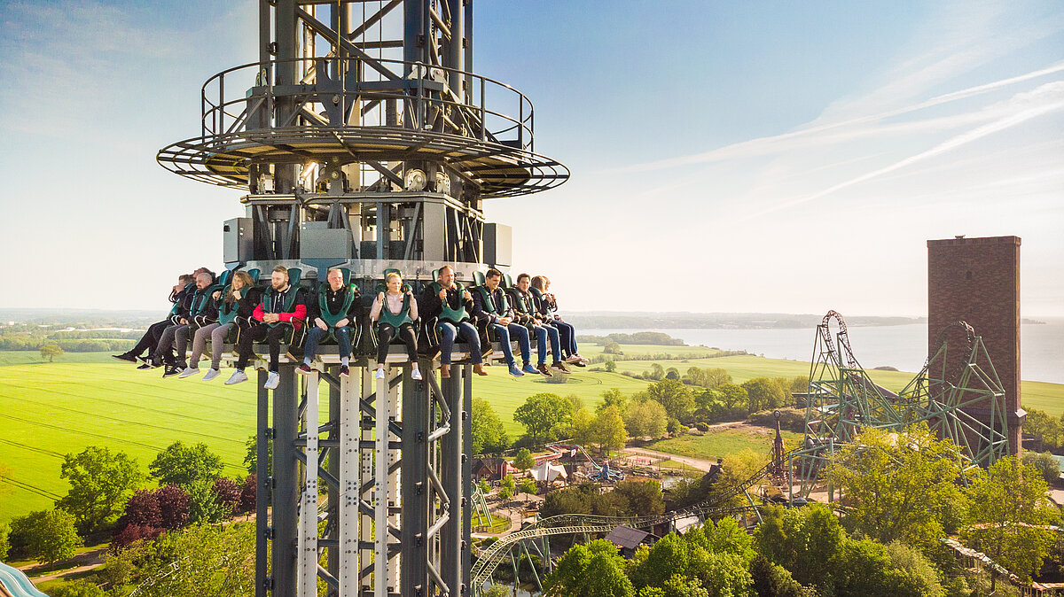 Gyro-Drop-Tower "HIGHLANDER" im HANSA-PARK - Ostseeblick inklusive!